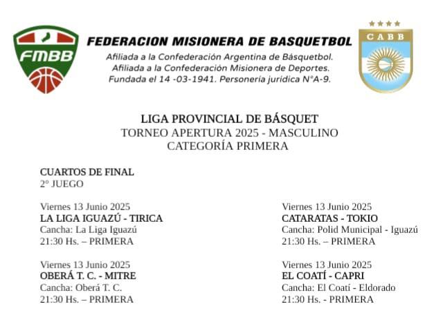 Viernes de revanchas: continúan los playoffs del Provincial 11 Viernes de revanchas: continúan los playoffs del Provincial 10