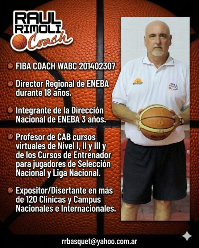 Raúl Rimoli llega a Misiones con un campus de básquet para jóvenes talentos 5 Raúl Rimoli llega a Misiones con un campus de básquet para jóvenes talentos 4