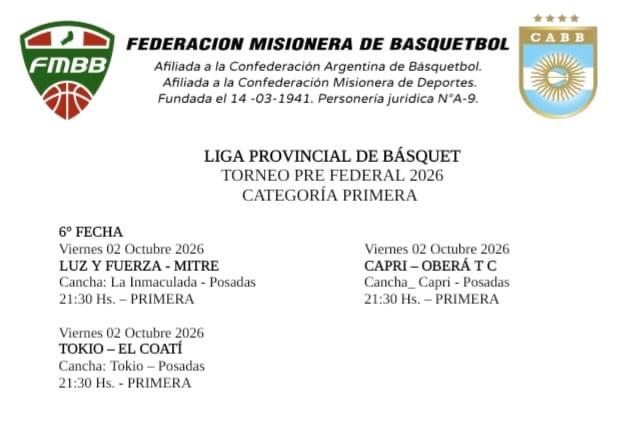 Tres juegos en Posadas para el inicio de la segunda ronda 3 Tres juegos en Posadas para el inicio de la segunda ronda 2